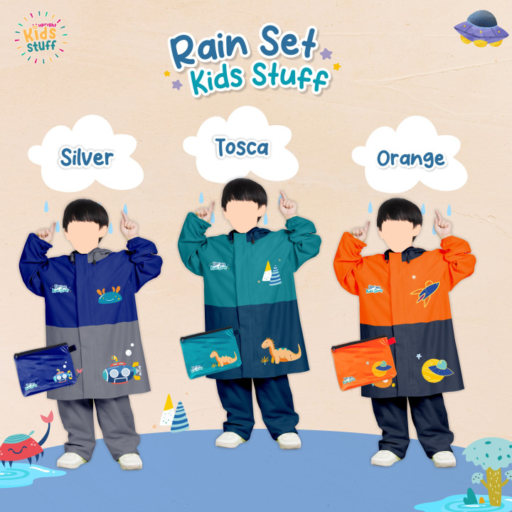 PO RAIN SET BY UPRIGHT KIDS STUFF