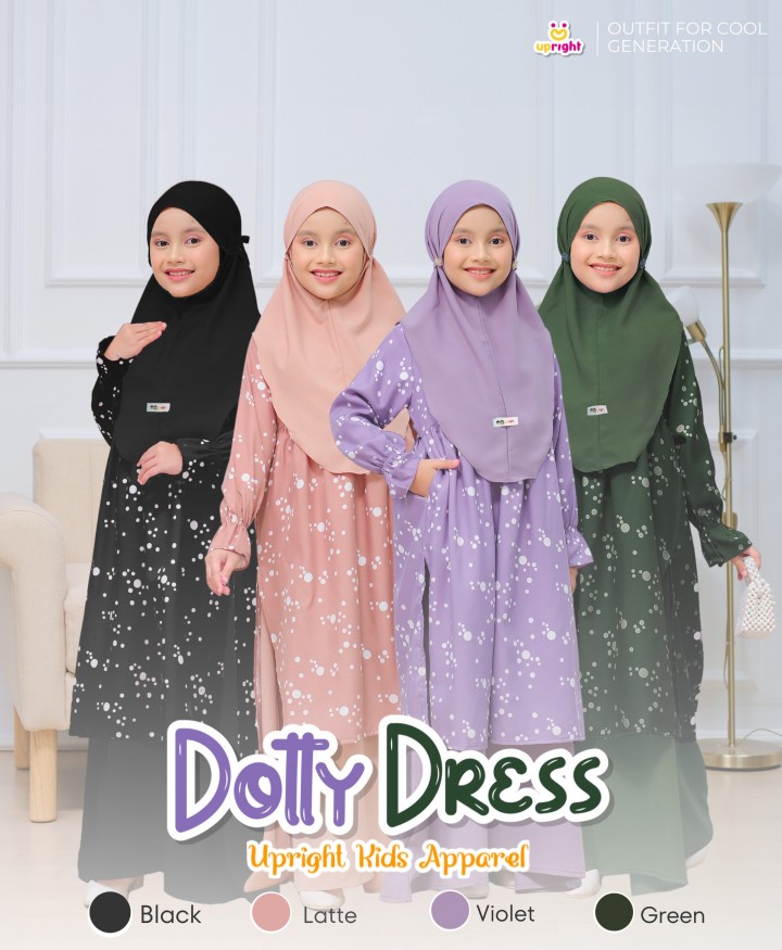 PO DOTTY DRESS BY UPRIGHT KIDS APPAREL