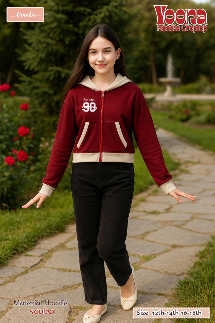 PO YOONA HOODIE CROPTOP BY AERAAQU