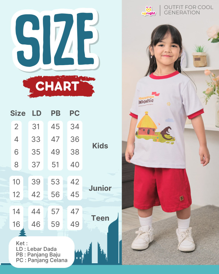 PO SET KEMERDEKAAN INDONESIA SERIES (JUN TEEN) BY UPRIGHT