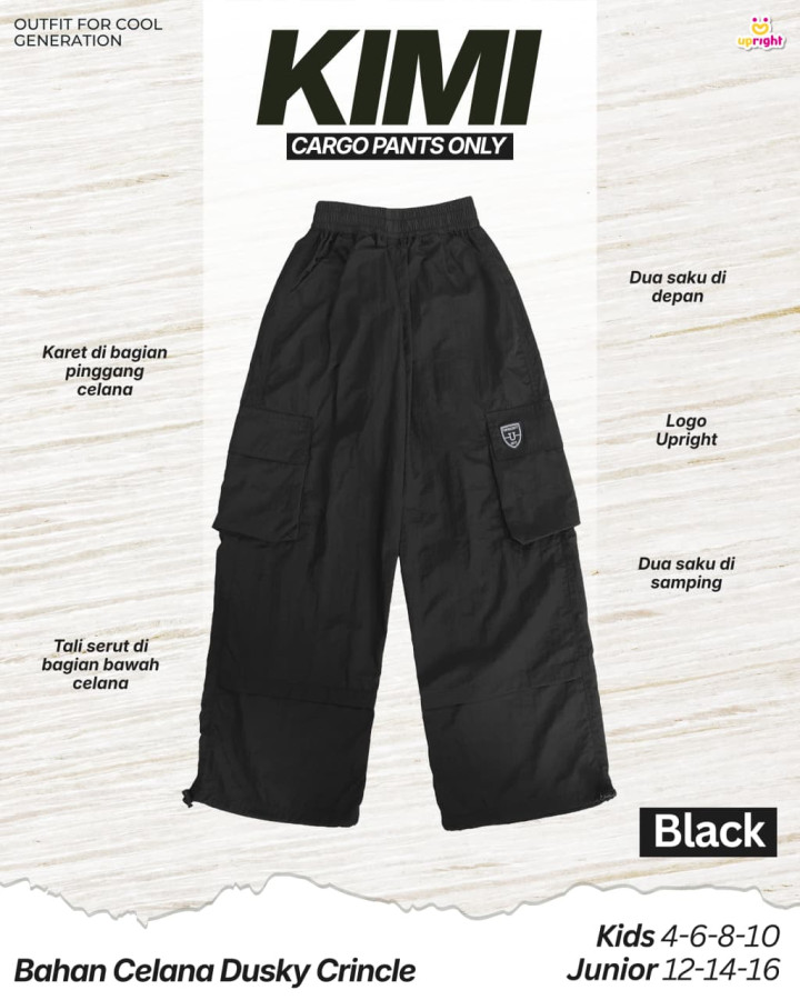 PO KIMI CARGO PANTS ONLY BY UPRIGHT