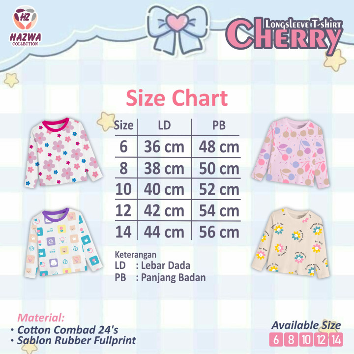 PO T-SHIRT CUTE CHERRY BY HAZWA