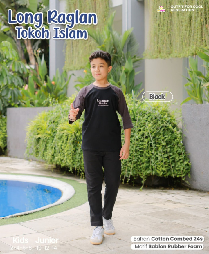 READY STOK LONG RAGLAN TOKOH ISLAM BY UPRIGHT