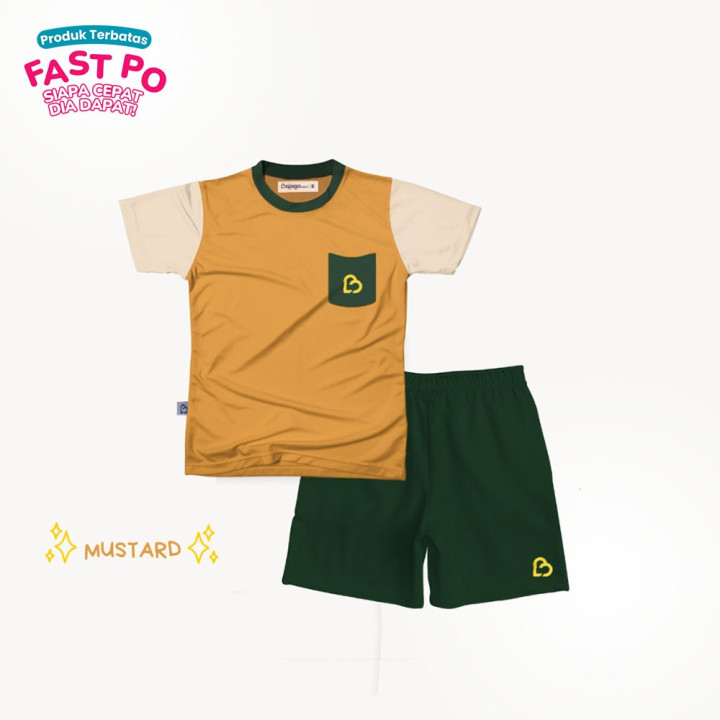 FAST PO ITACHI SERI 1 SET T-SHIRT THREETONE