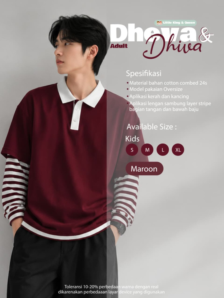 PO ONE SET DHEVA & DHIVA BY LITTLE KING & QUEEN