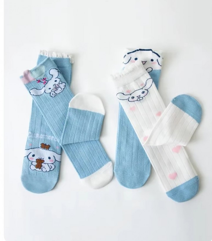 FAST PO MARU COTTON CALF SOCKS - CINNAMOROLL SERIES