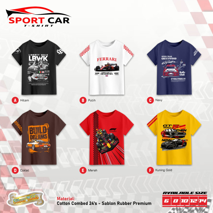 PO T-SHIRT SPORT CAR BY SILVERKIDS