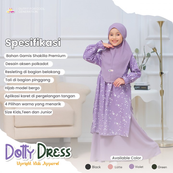 PO DOTTY DRESS BY UPRIGHT KIDS APPAREL