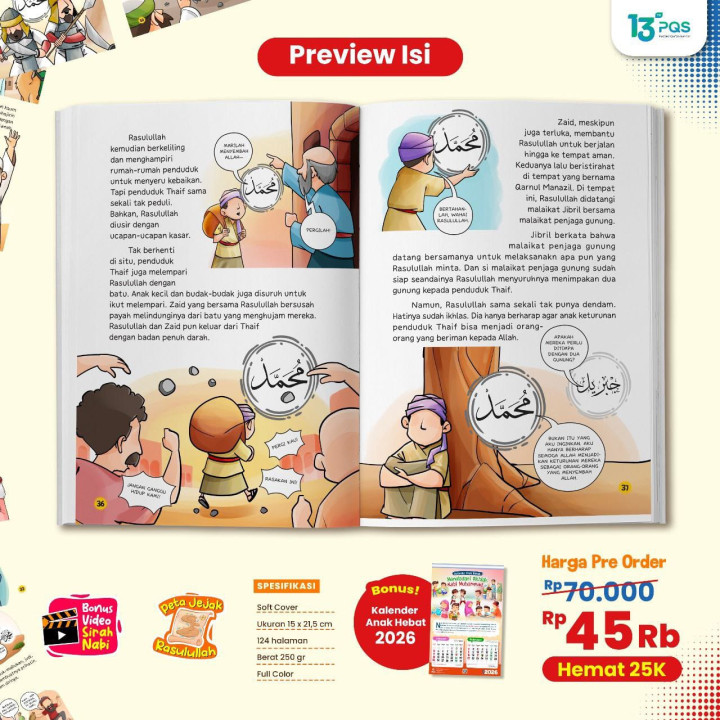 PO BUKU KOMIK EDUKATIF SIRAH NABAWIYAH