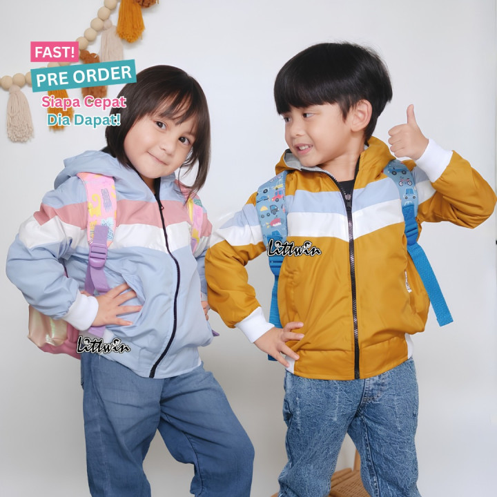 FAST PO TRI TONE JAKET BOMBER KOMBINASI WARNA