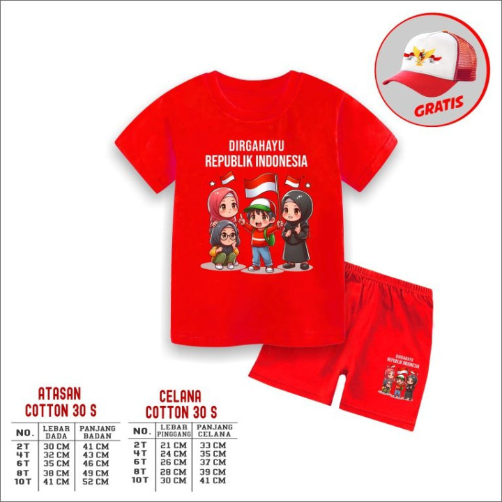 PO SETELAN KEMERDEKAN BY PIPO KIDSWEAR