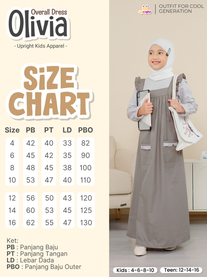 PO OLIVIA OVERALL DRESS BY UPRIGHT