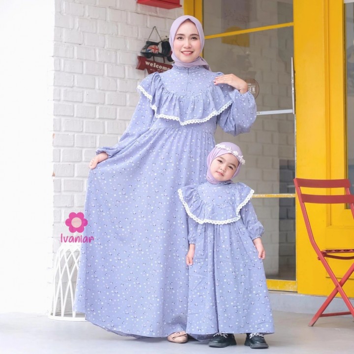 FAST PO NAURA MOM & KIDS LONG DRESS