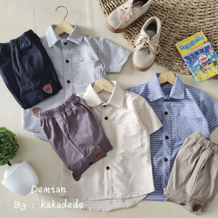 READY STOK BOY SET DEMIAN BY KAKADEDE