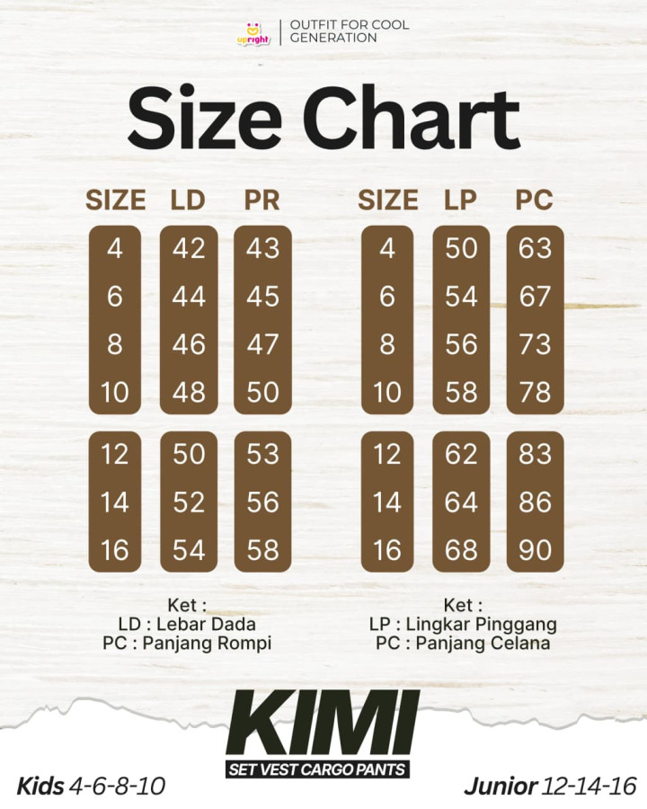 PO KIMI SET VEST CARGO PANTS BY UPRIGHT 