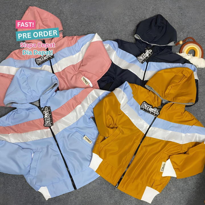 FAST PO TRI TONE JAKET BOMBER KOMBINASI WARNA