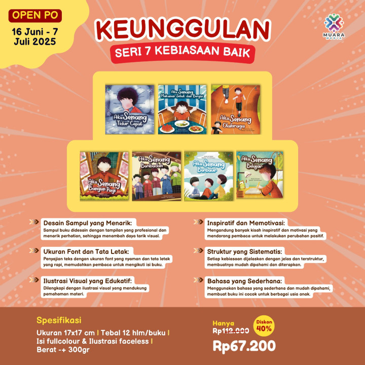 PO BUKU SERI 7 KEBIASAAN BAIK BY MUARA MEDIA