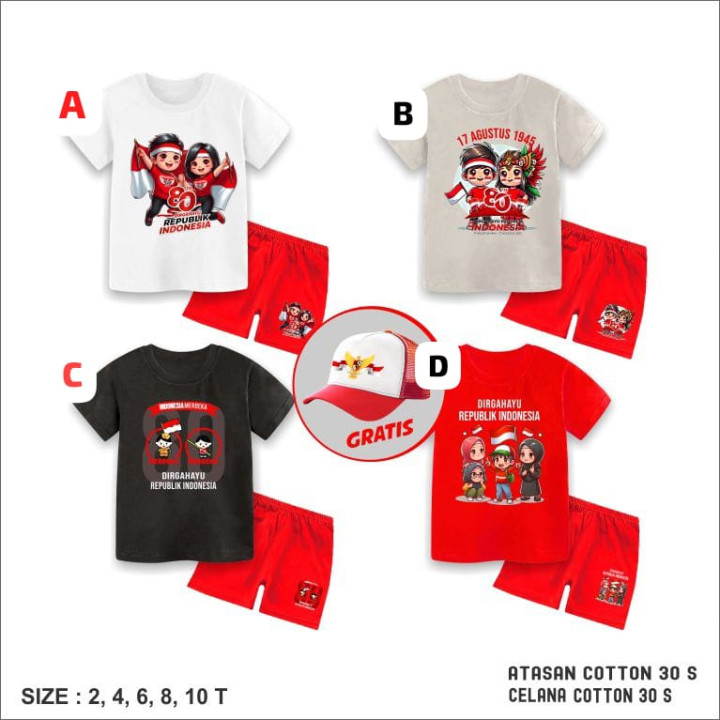 PO SETELAN KEMERDEKAN BY PIPO KIDSWEAR