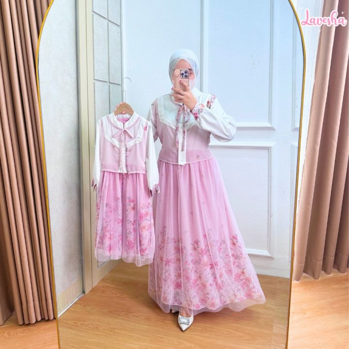 FAST PO AMEERA COUPLE DRESS MOM & KIDS