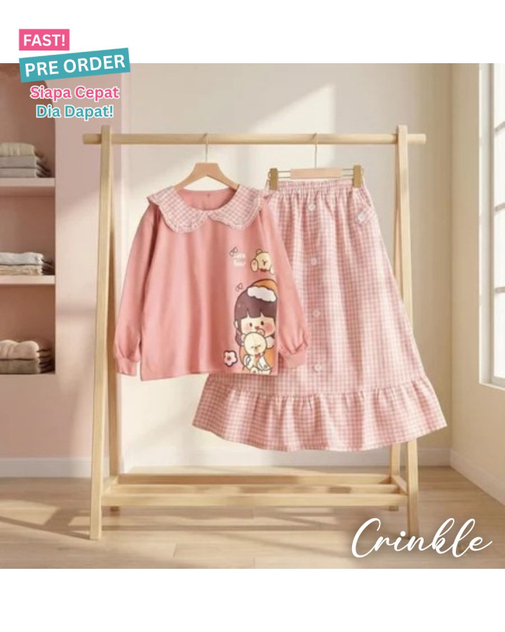 FAST PO CUTE BEAR SETELAN ANAK PEREMPUAN