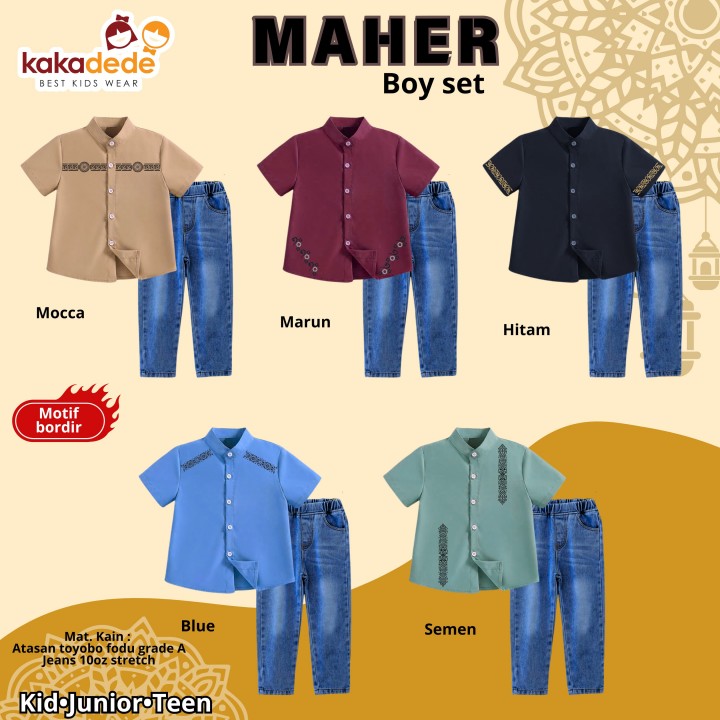 PO MAHER (KIDS) BOY SET BY KAKADEDE