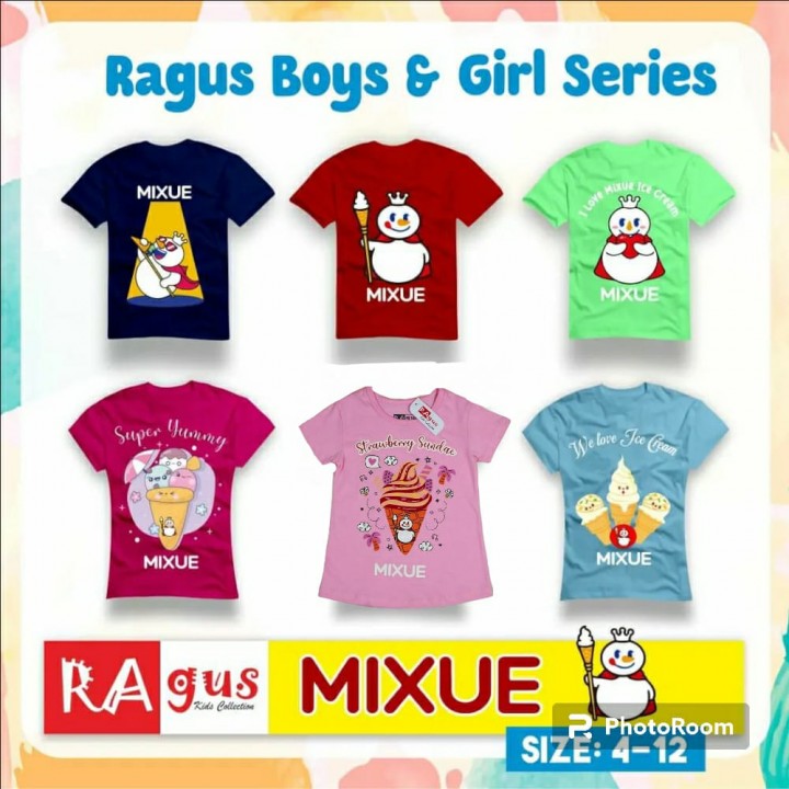 MIXUE T-SHIRT BOYS AND GIRLS SERIES BY RAGUS
