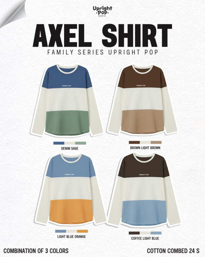 PO AXEL SHIRT (LENGAN PANJANG) BY UPRIGHT POP