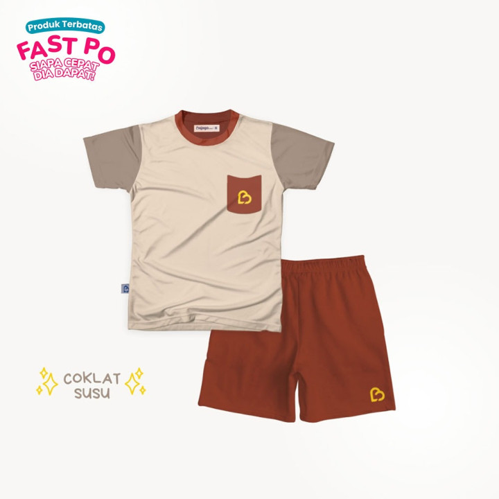 FAST PO ITACHI SERI 1 SET T-SHIRT THREETONE