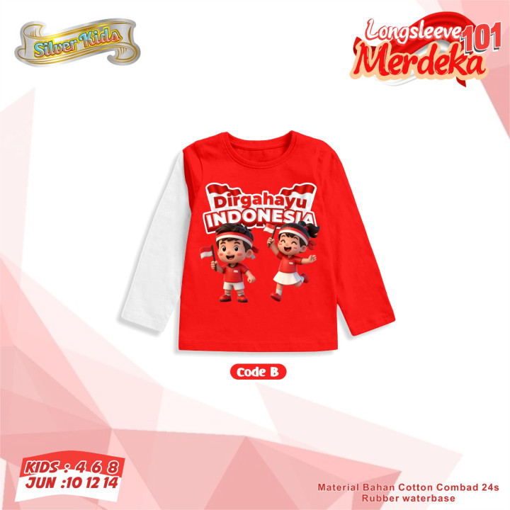 PO LONGSLEEVE MERDEKA 101 BY SILVERKIDS