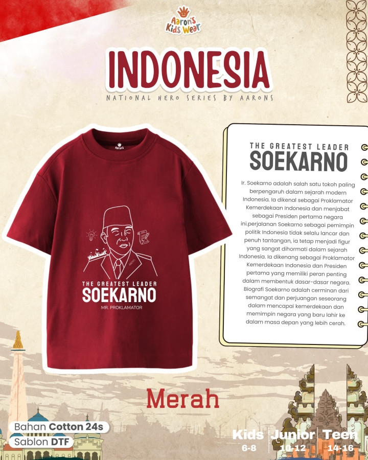 PO INDONESIA NATIONAL HERO SERIES BY AARONS