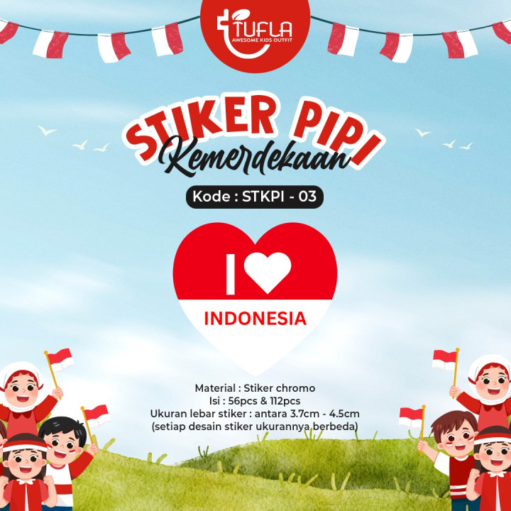 FAST PO STIKER PIPI KEMERDEKAAN