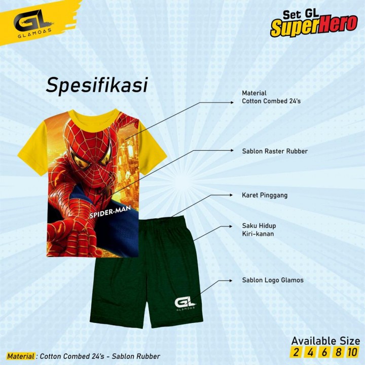 SET GL SUPERHERO BY GLAMOAS