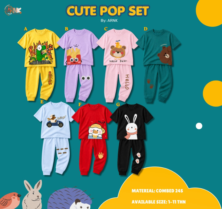 PO CUTE POP SET BY ARNK
