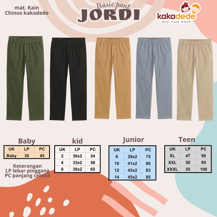 PO BASIC PANTS JORDI (JUN) BY KAKADEDE