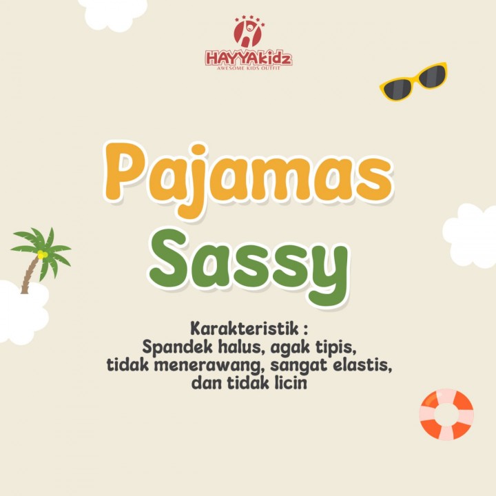 SERI 1 SASSY PANJANG PANJANG SET PIYAMA