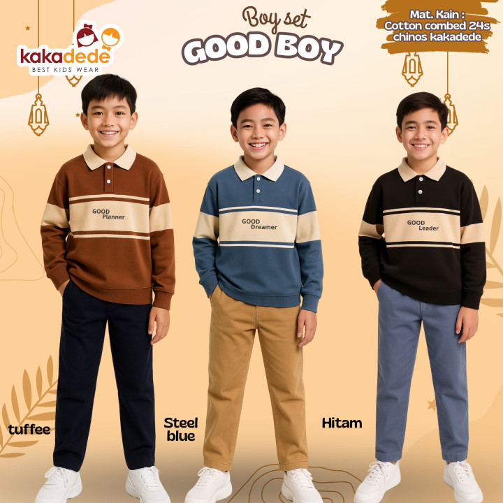 PO BOY SET GOOD BOY (KIDS) BY KAKADEDE