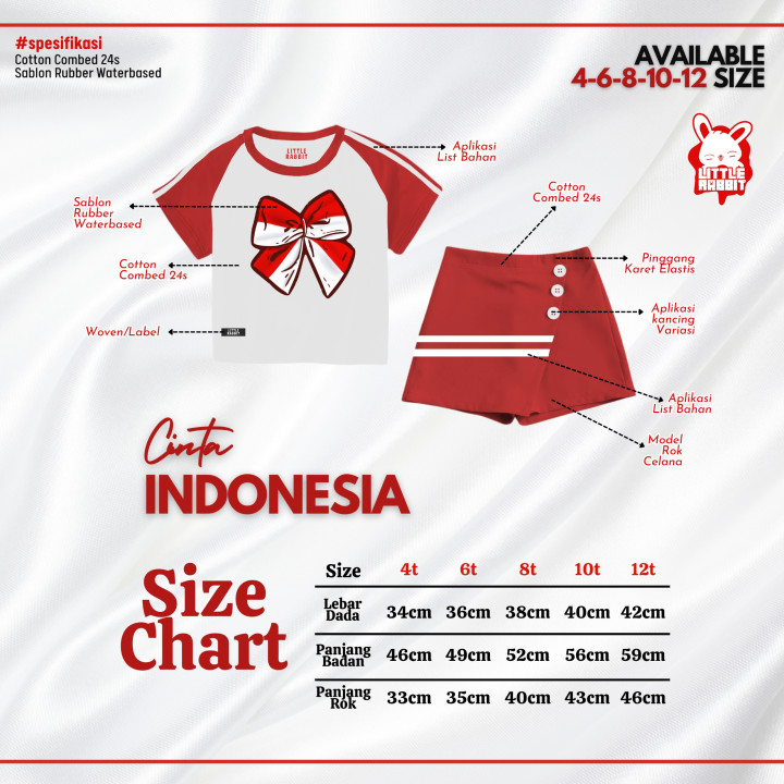 PO CINTA INDONESIA BY LITTLE RABBIT