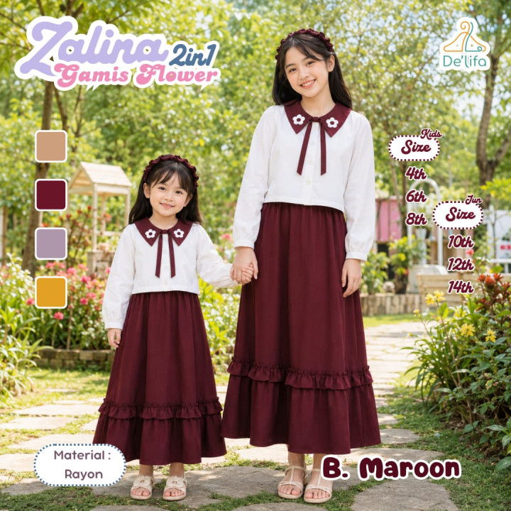 PO ZALINA 2IN1 GAMIS BY DELIFA