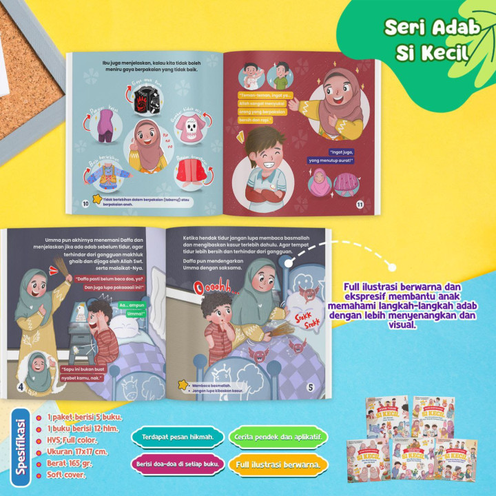 PO BUKU SERI ADAB SI KECIL (PAKET 5) BY RANAH
