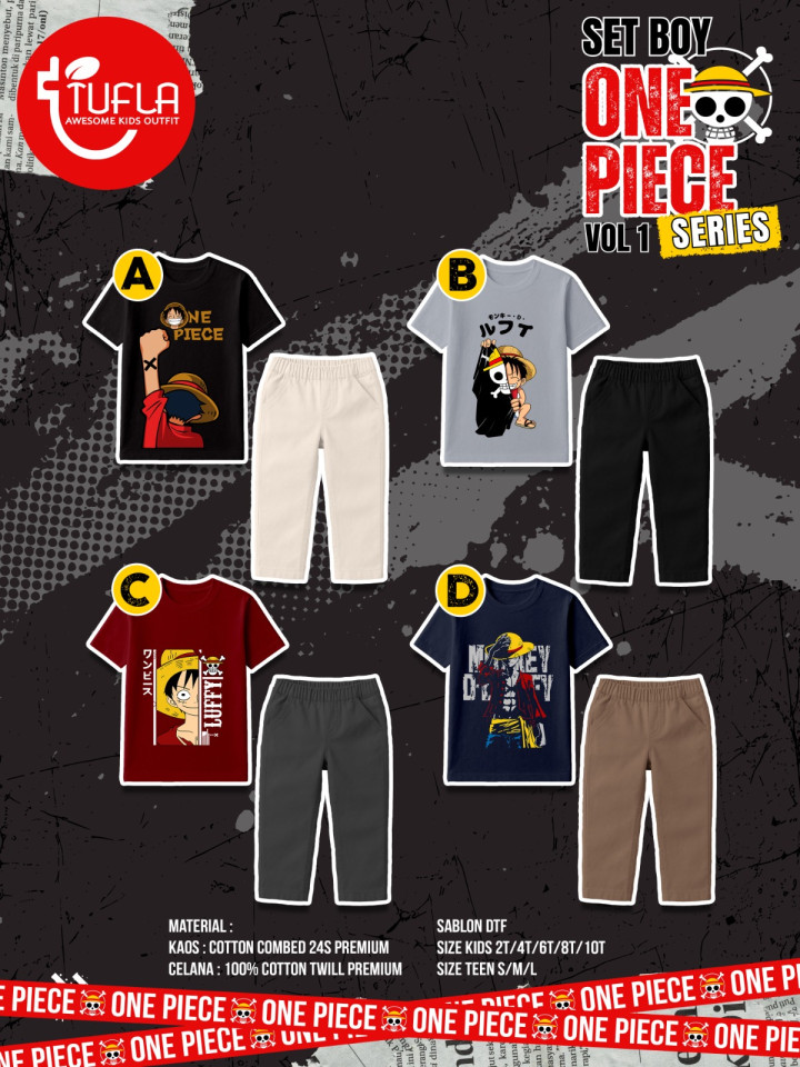 PO SET BOY ONE PIECE SERIES VOL 1 BY TUFLA KIDS