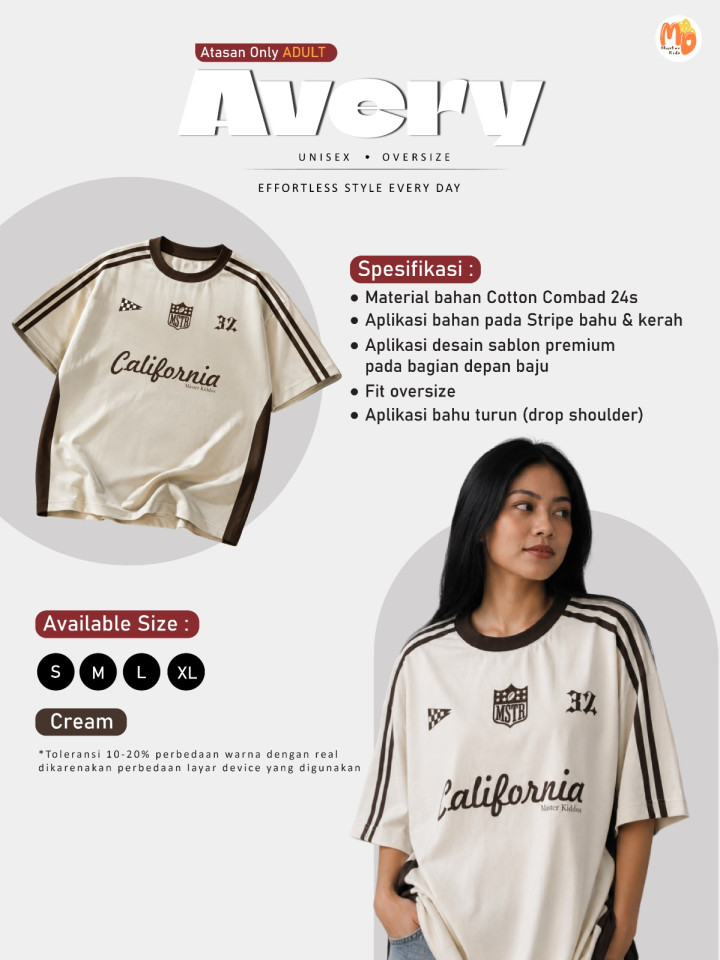 PO AVERY TSHIRT BY MASTER KIDDOS
