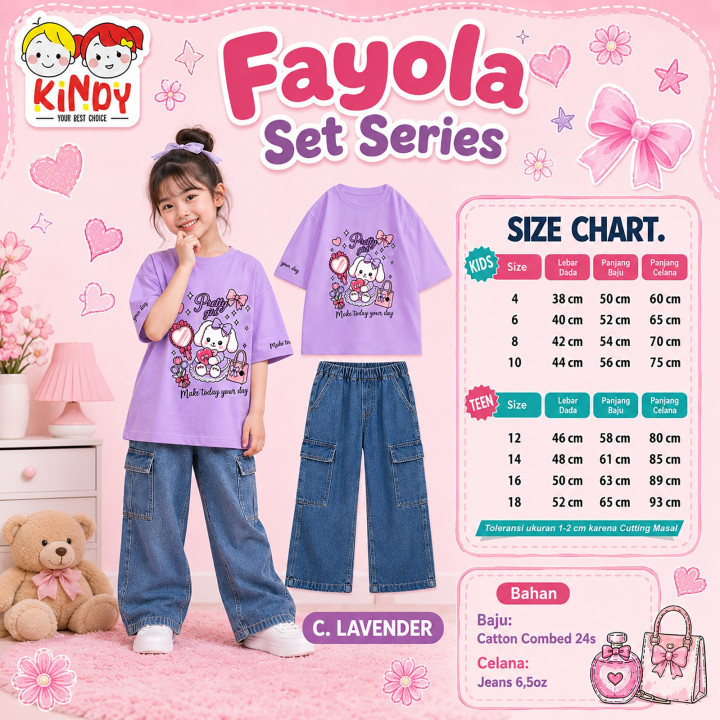 PO FAYOLA SET BY KINDY KIDSWEAR