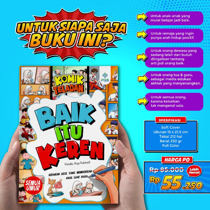 PO BUKU KOMIK TELADAN BAIK ITU KEREN