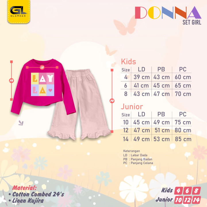 PO DONNA SET GIRL BY GLAMOAS