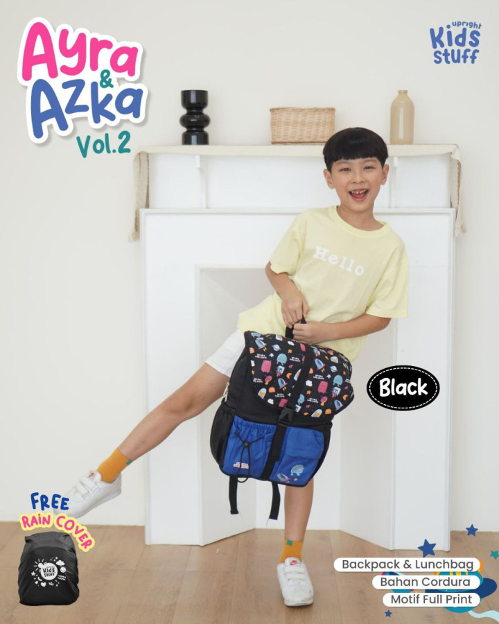 PO AYRA  AZKA VOL 2 BY UPRIGHT KIDS STUFF (BACKPACK,RAINCOVER)