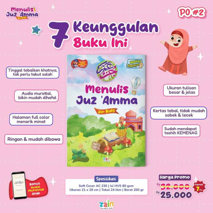 PO BUKU MENULIS JUZ AMMA FOR KIDS