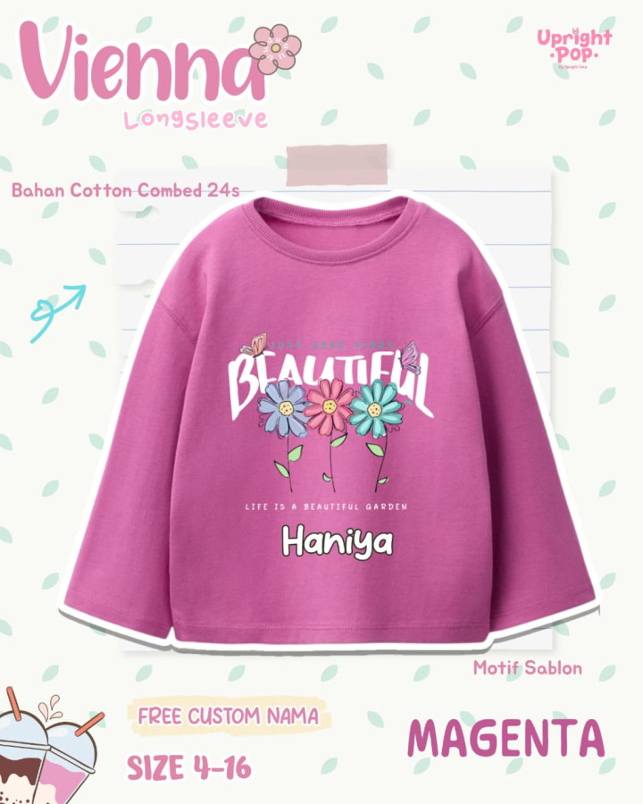 PO VIENNA LONGSLEEVE FREE CUSTOM NAME B2 BY UPRIGHT POP UP 