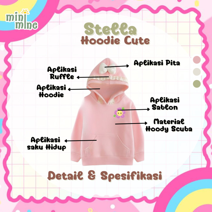 PO STELLA  HOODIE CUTE BY MINIMINE