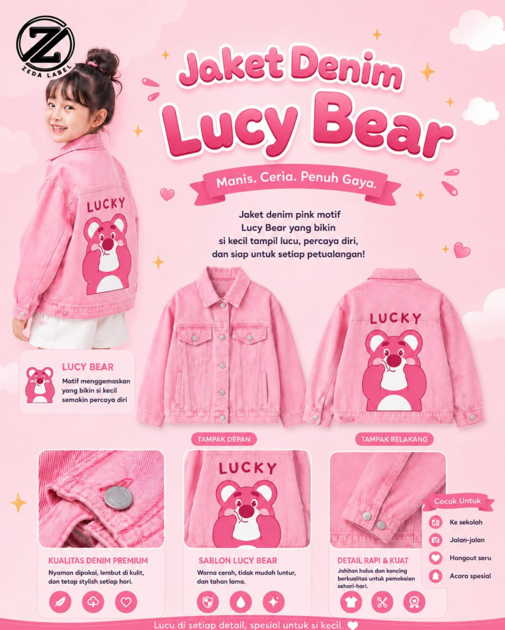 PO JAKET DENIM LUCY BY ZEDA LABEL