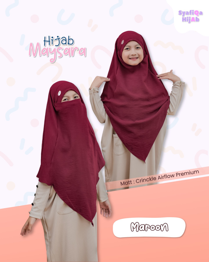 PO HIJAB FK MAYSARA V SHAPE BATCH 2 BY SYAFIQA